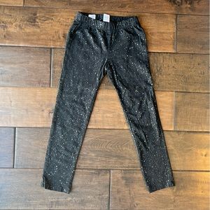 Gap Girls XSmall (4-5) Black Sparkle Leggings